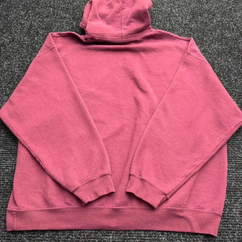 Adidas Originals Trefoil Box Logo Hoodie Mens 2XL Maroon Burgundy Pullover